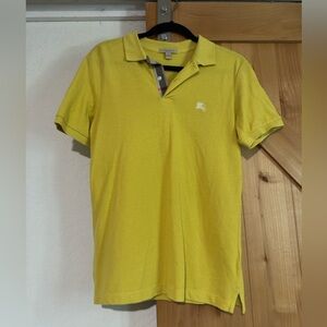 Burberry Yellow Polo Shirt Classic Design